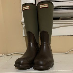 Green hunter boots